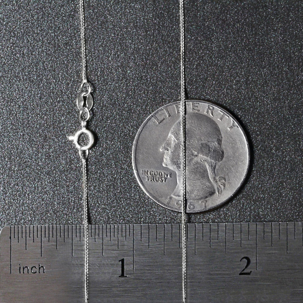 10k White Gold Classic Box Chain (0.60 mm)