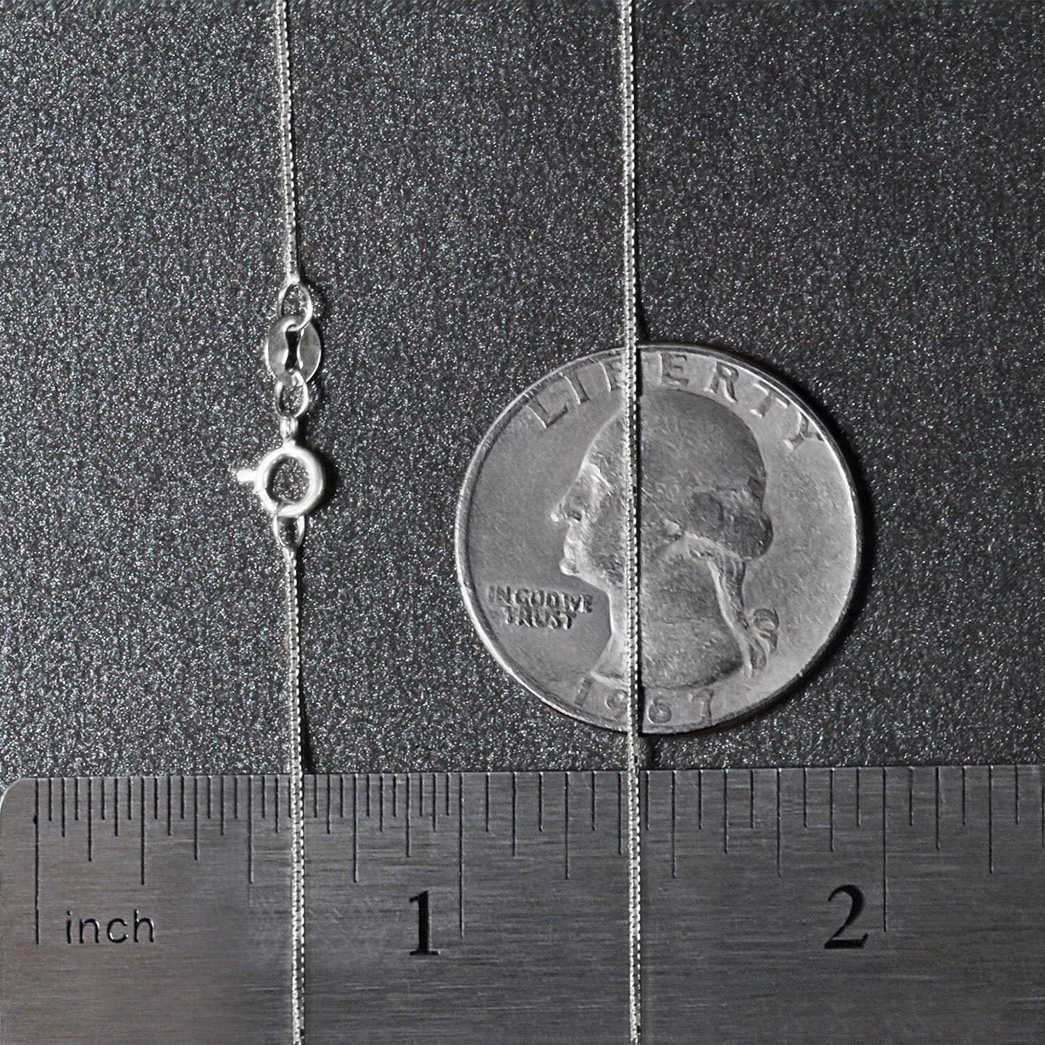 10k White Gold Classic Box Chain (0.60 mm)