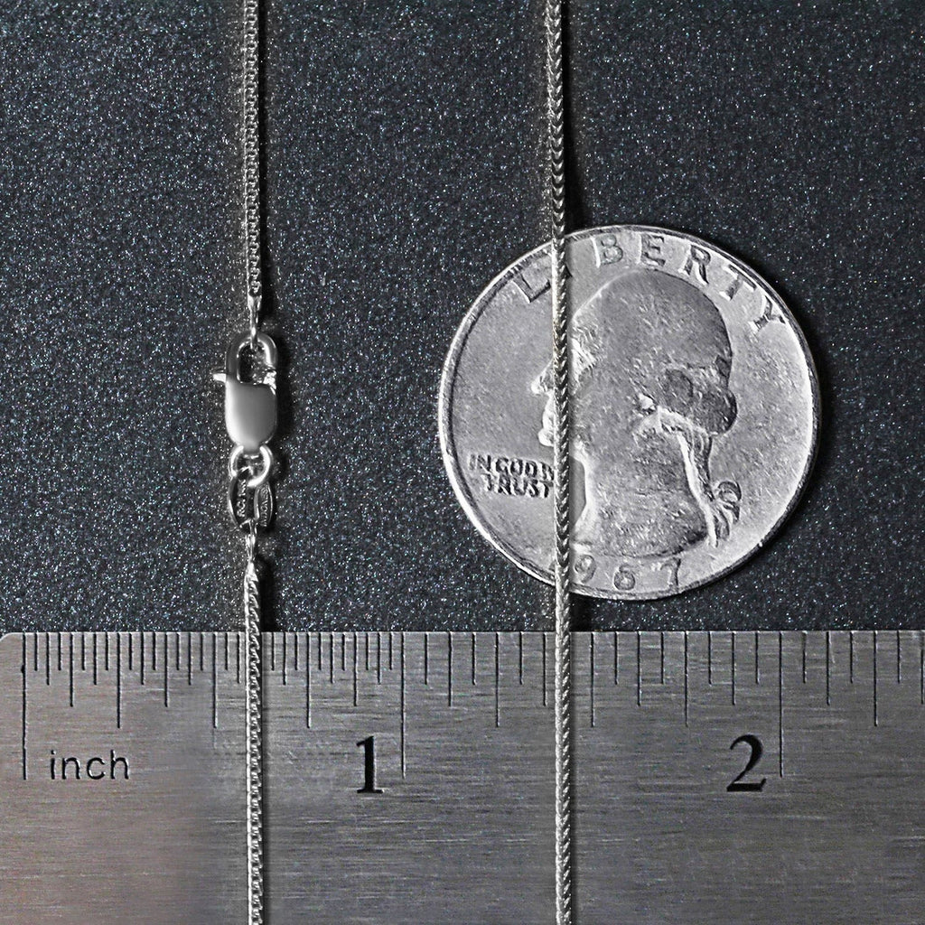 14k White Gold Franco Chain (0.90 mm)