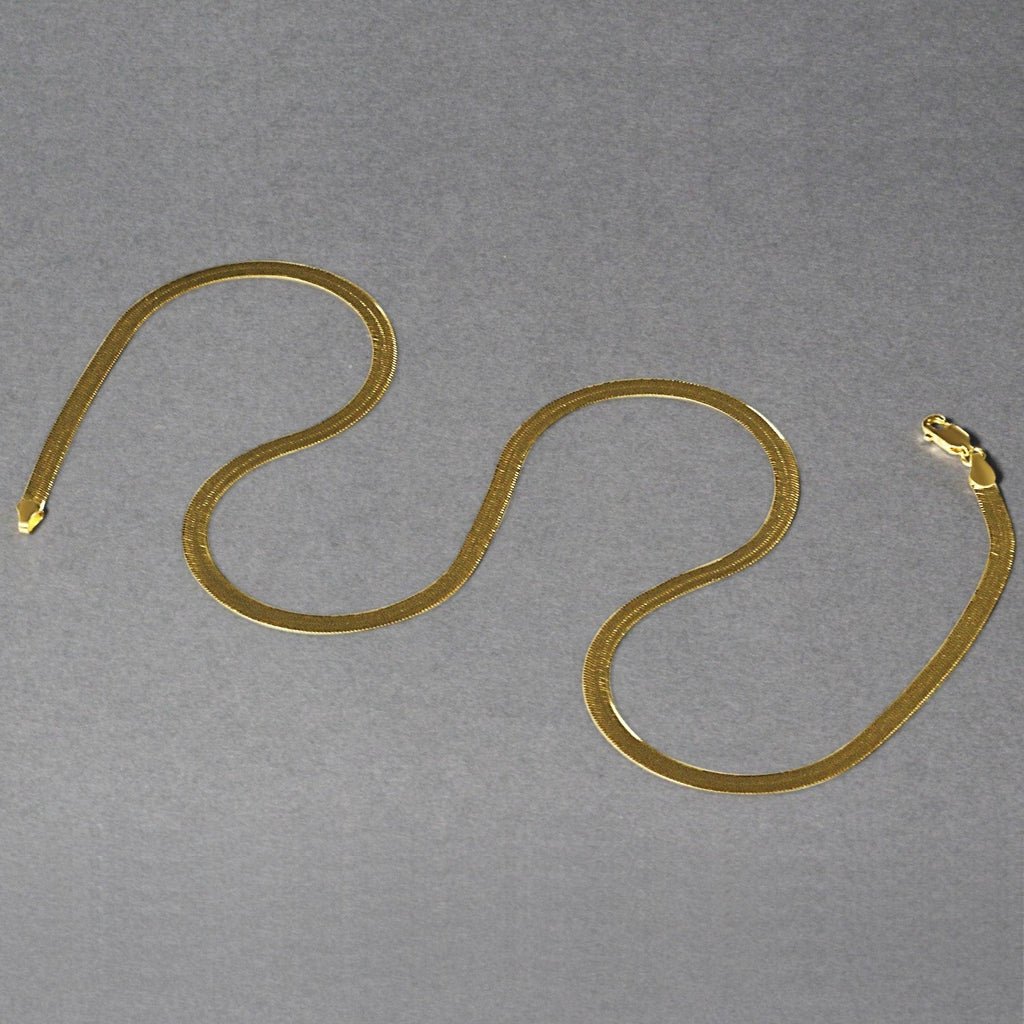 14k Yellow Gold Super Flex Herringbone Chain (3.80 mm)