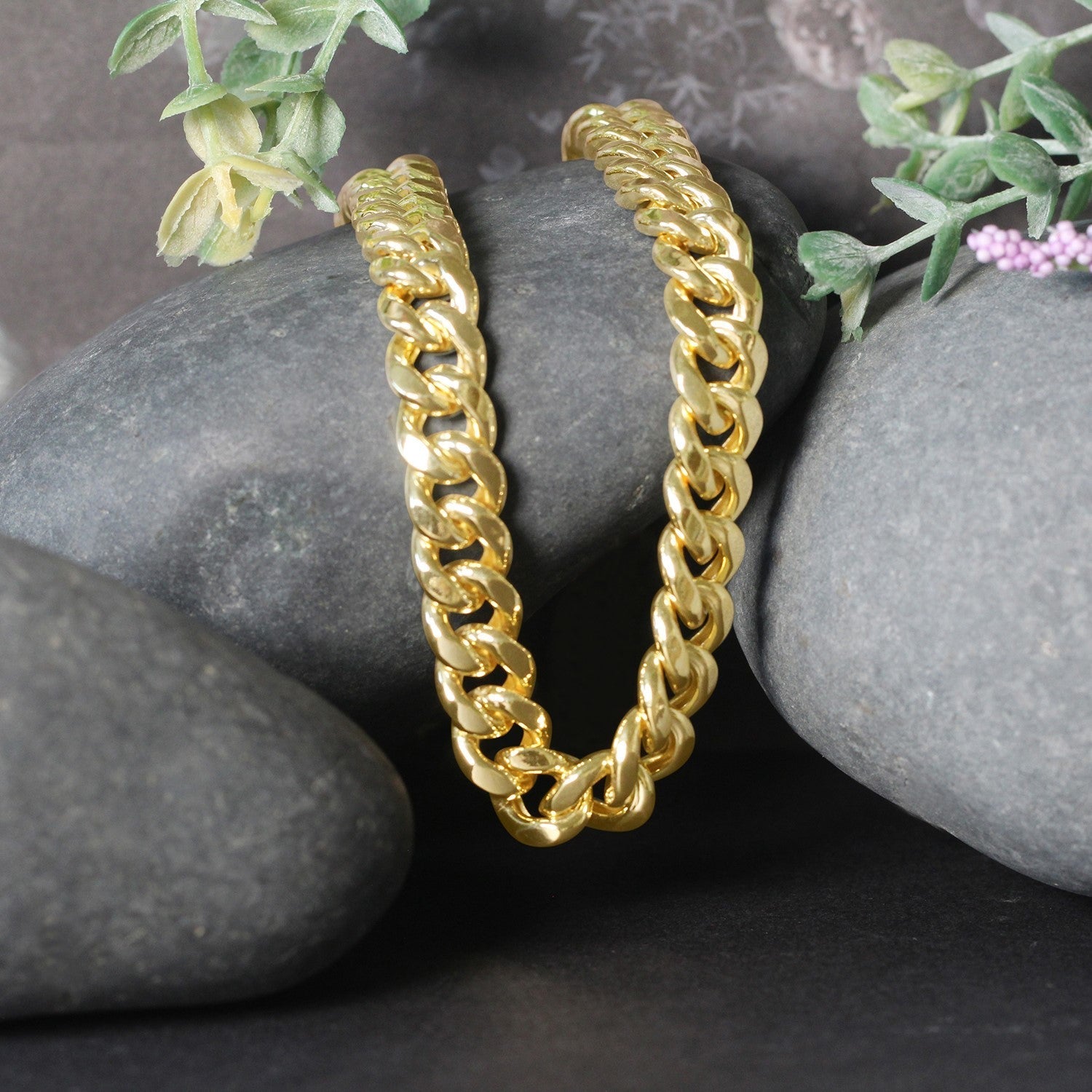 10k Yellow Gold Semi Solid Miami Cuban Chain (9.10 mm)