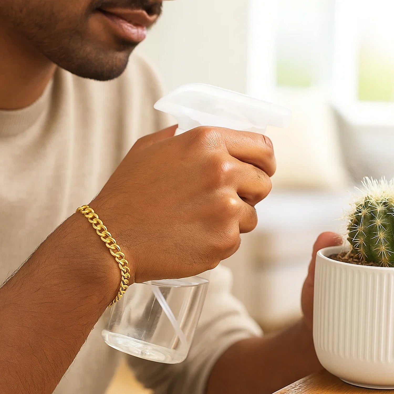 14k Yellow Gold Lite Curb Bracelet (6.20 mm)