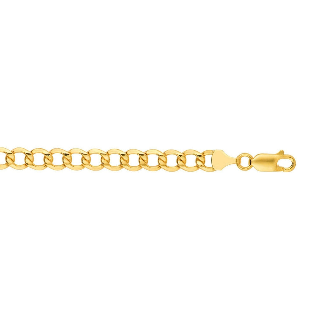 14k Yellow Gold Lite Curb Bracelet (6.20 mm)
