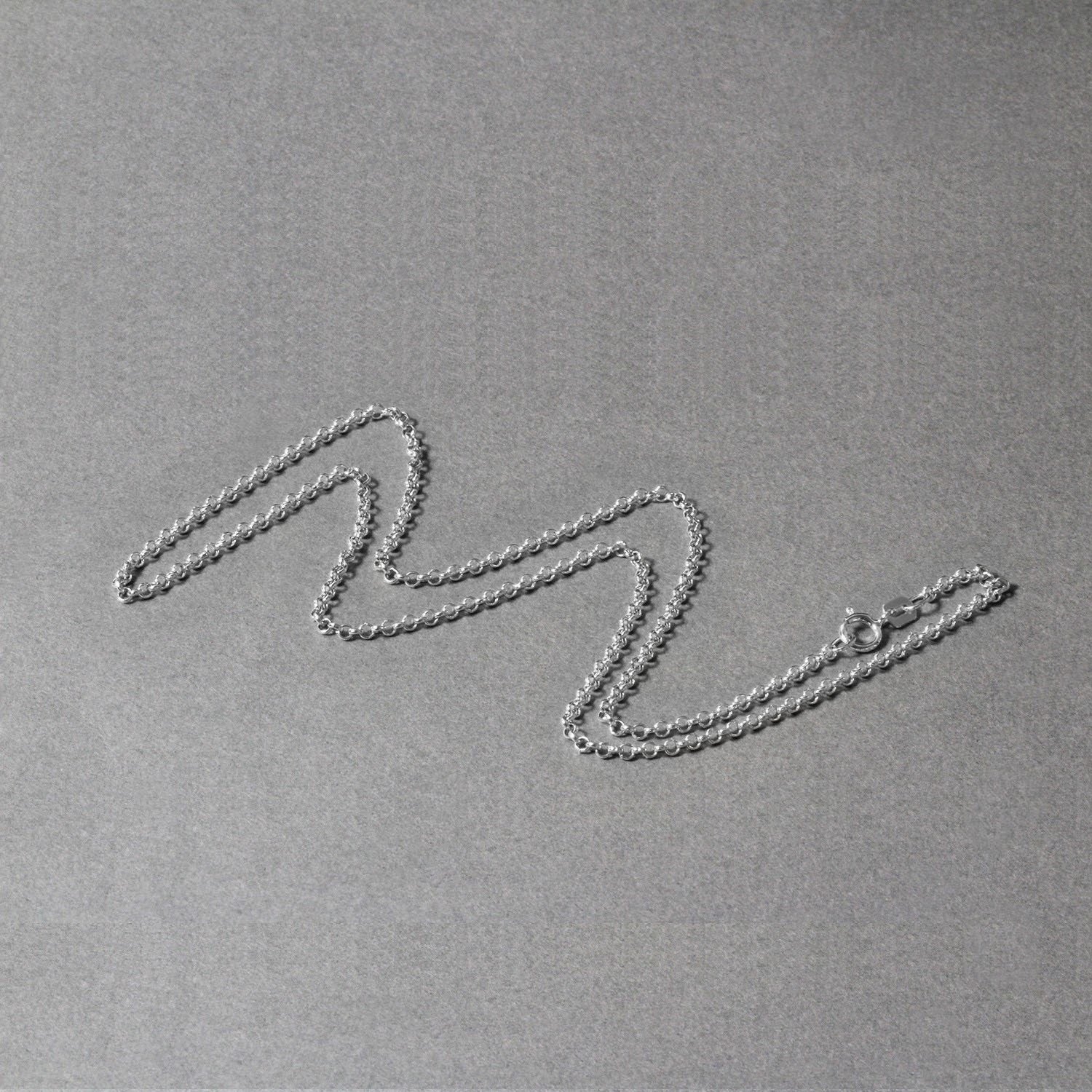 14k White Gold Rolo Chain (1.90 mm)