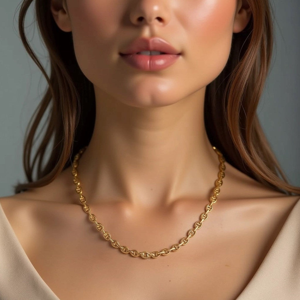 14k Yellow Gold High Polish Mariner Link Chain (5.40 mm)