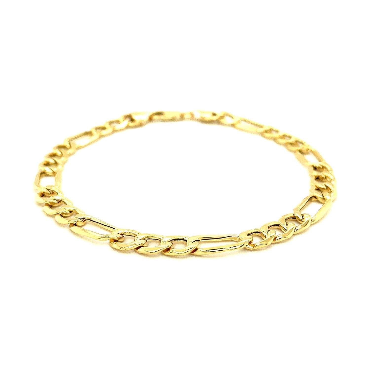 10k Yellow Gold Lite Figaro Bracelet (6.60 mm)
