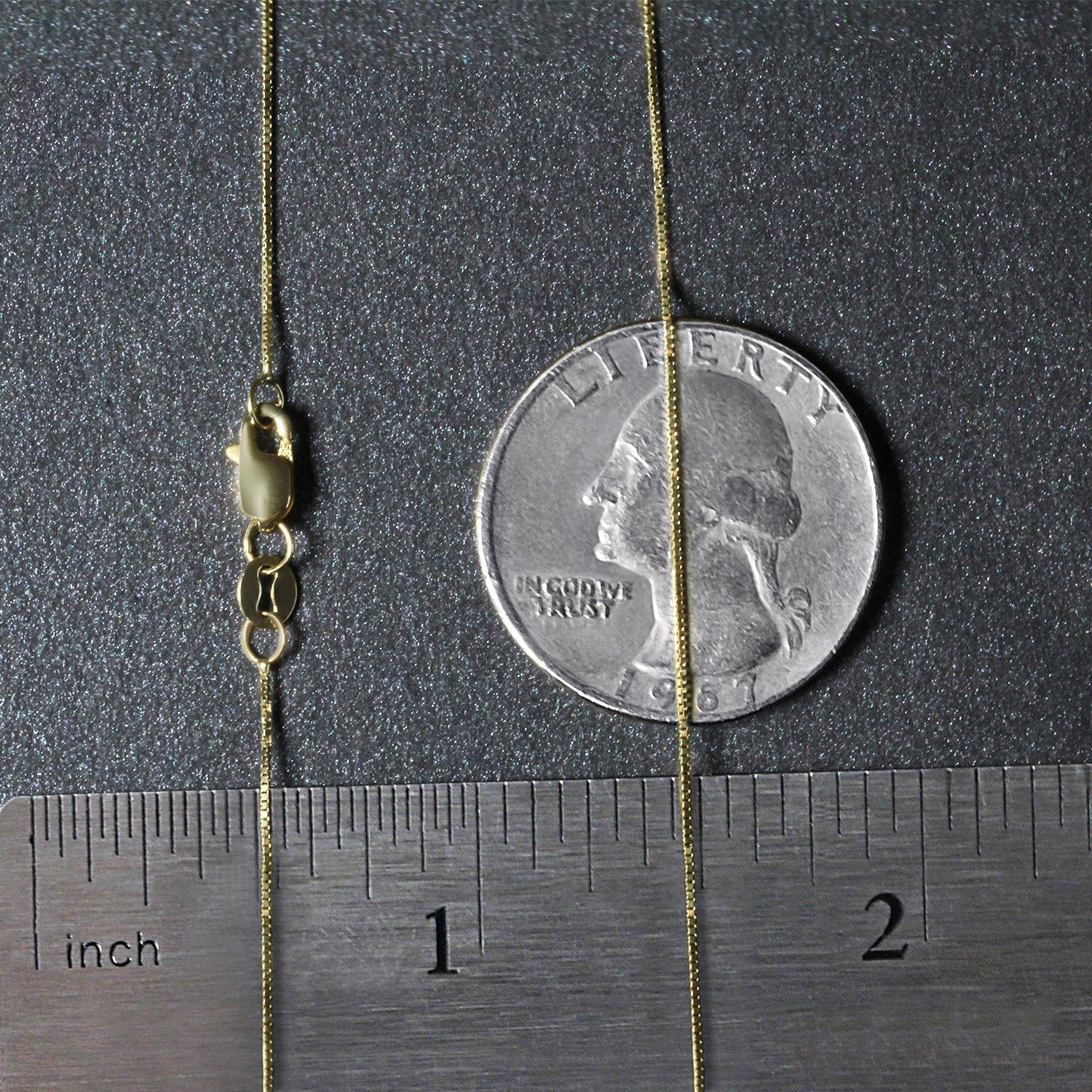 14k Yellow Gold Classic Box Chain (0.45 mm)