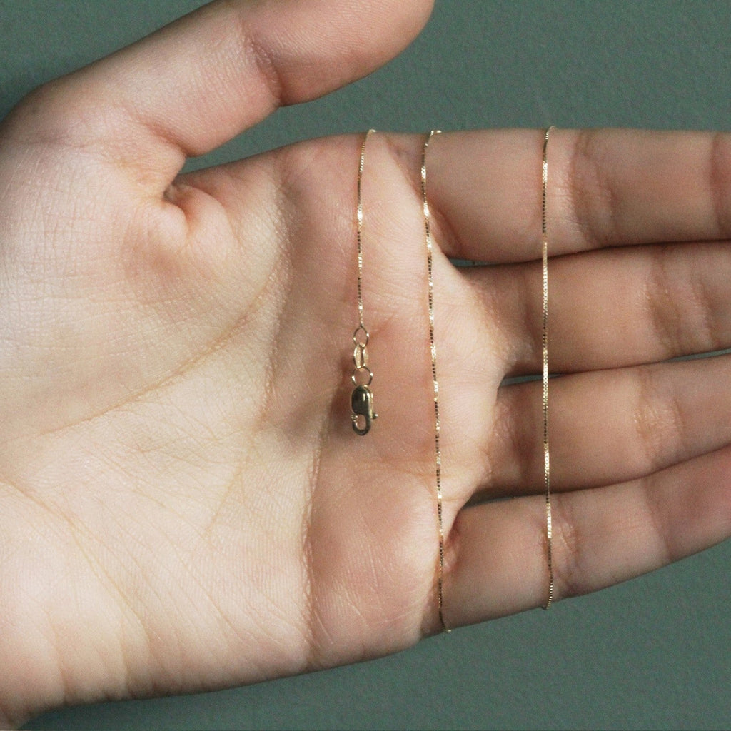 14k Yellow Gold Classic Box Chain (0.45 mm)