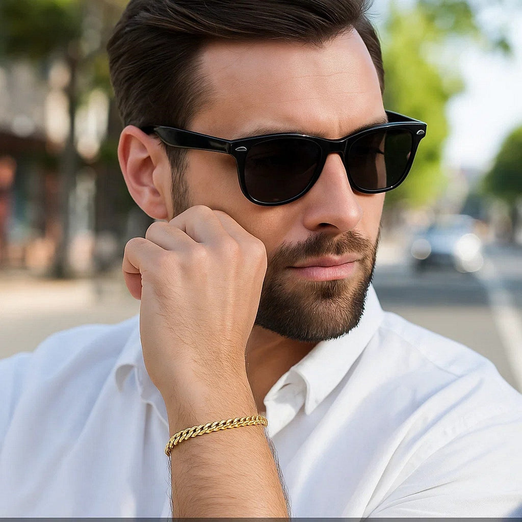 14k Yellow Gold Semi Solid Miami Cuban Bracelet (5.00 mm)