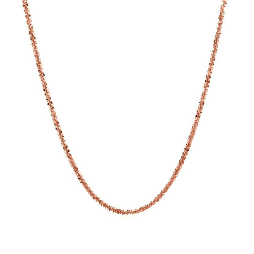 1.50 mm 14K Rose Gold Sparkle Chain