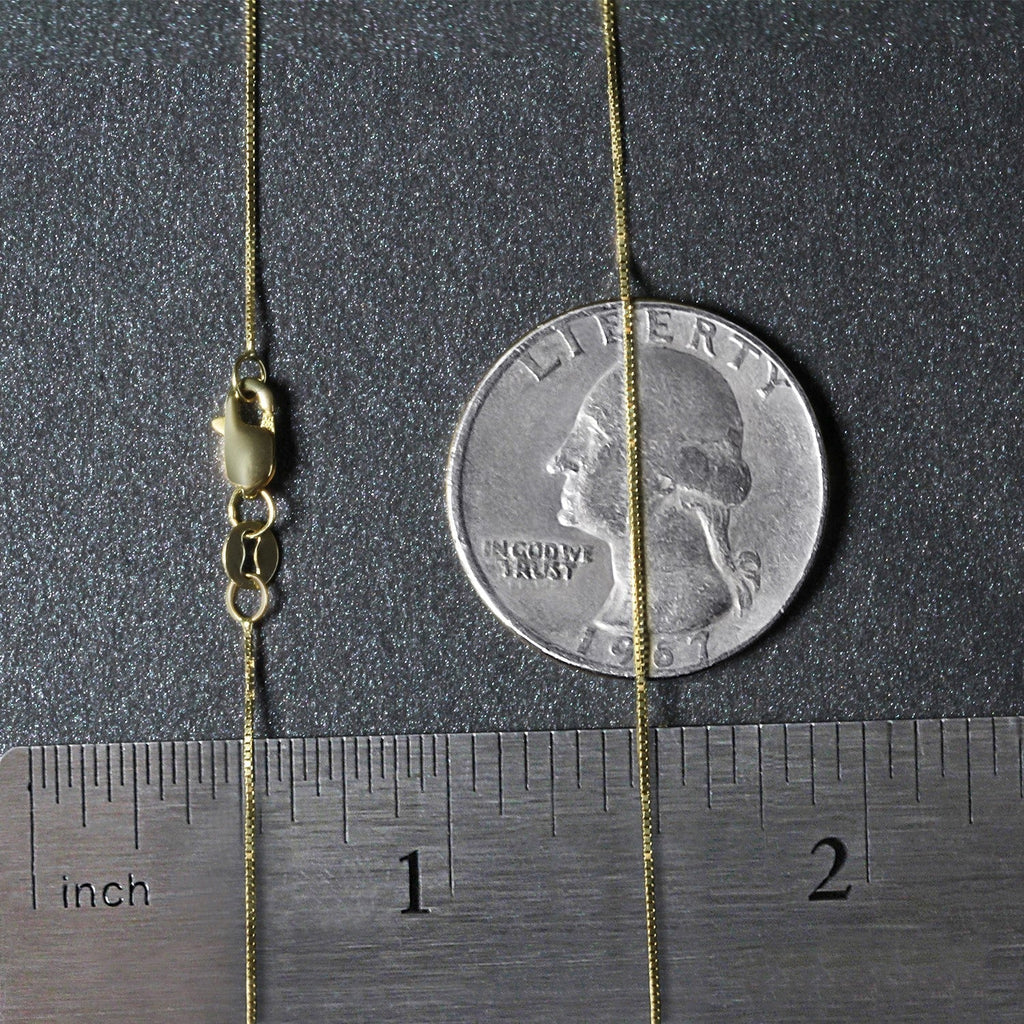 10k Yellow Gold Classic Box Chain (0.45 mm)
