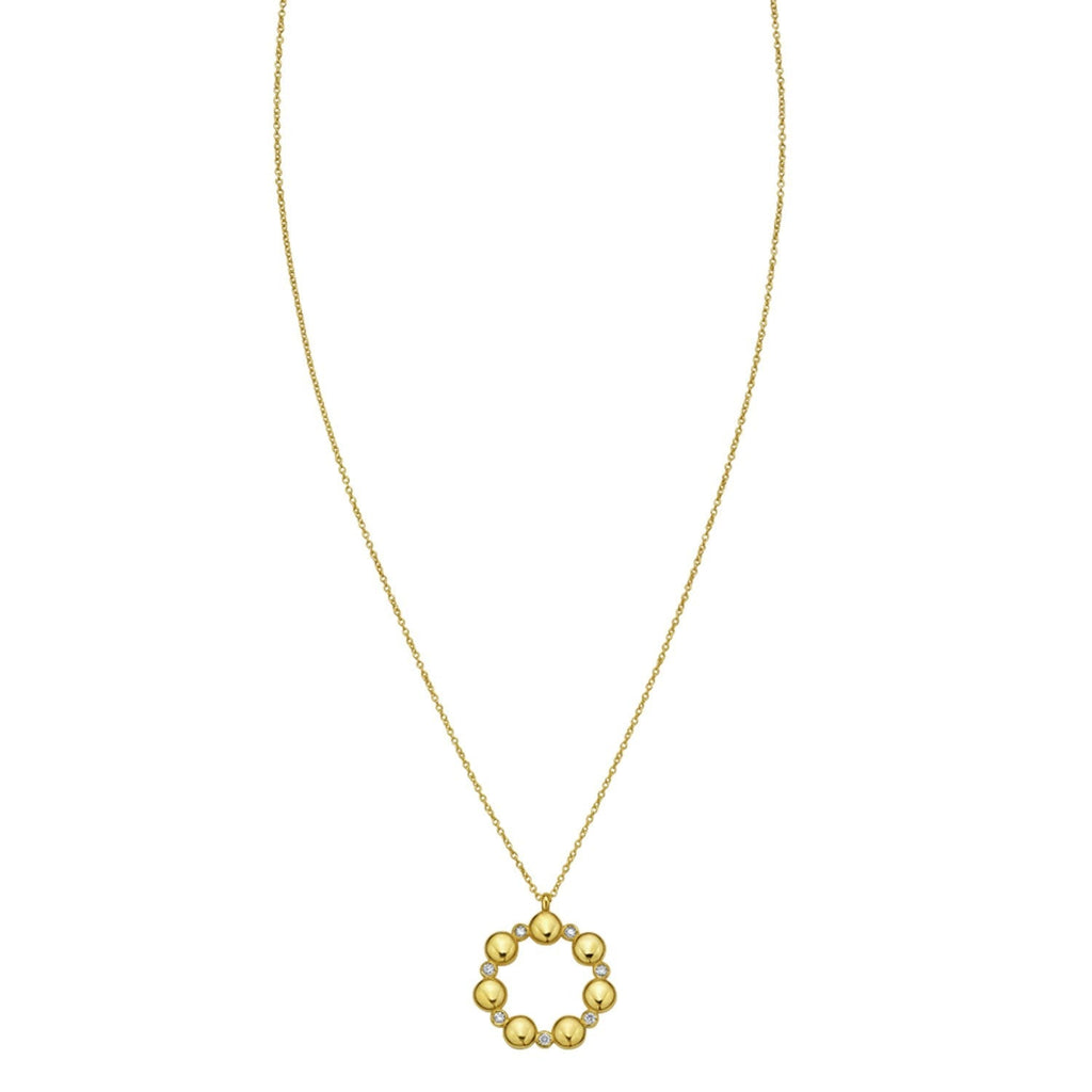 14K Yellow Gold Diamond Cut Cable Chain Necklace