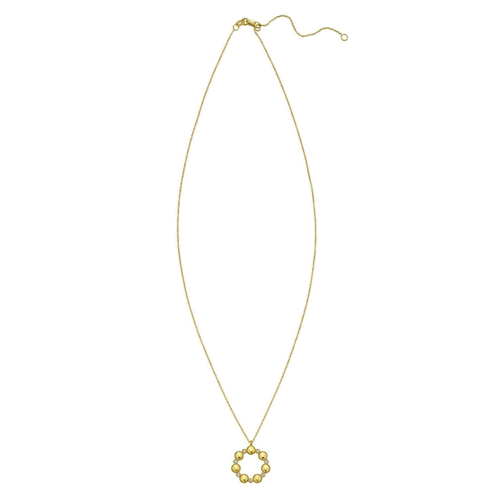 14K Yellow Gold Diamond Cut Cable Chain Necklace
