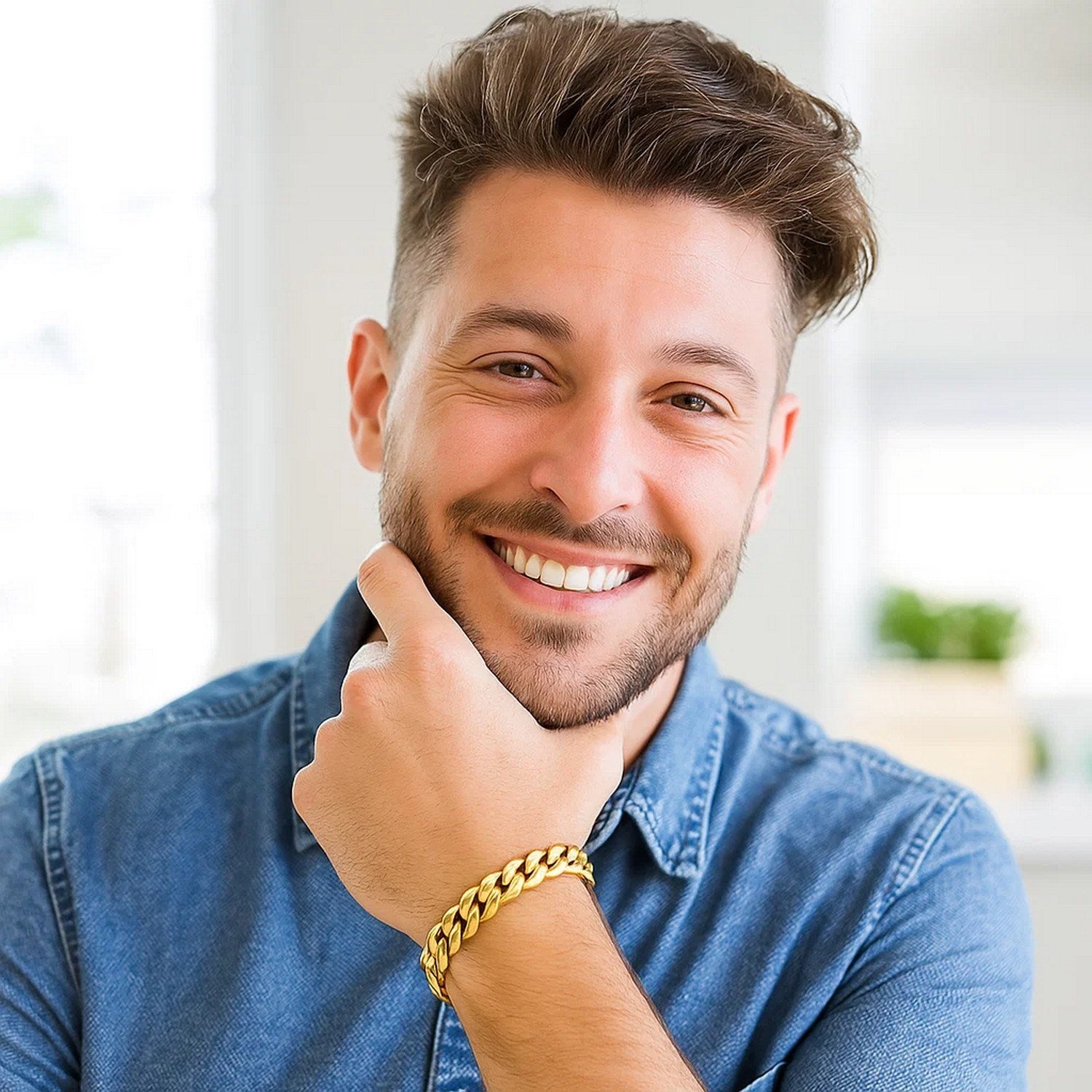 14k Yellow Gold Semi Solid Miami Cuban Bracelet (10.70 mm)