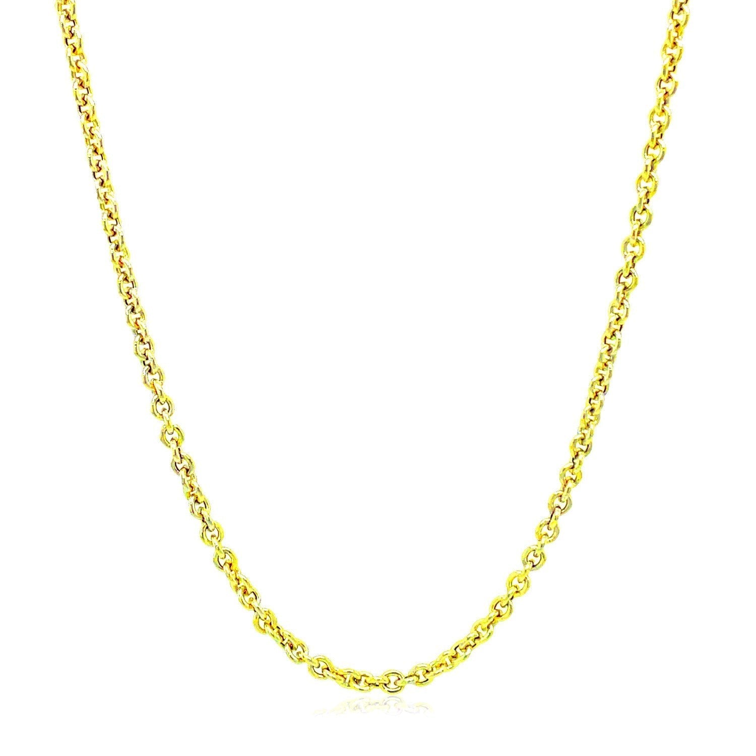 2.2mm 14K Yellow Gold Forsantina Lite Cable Link Chain