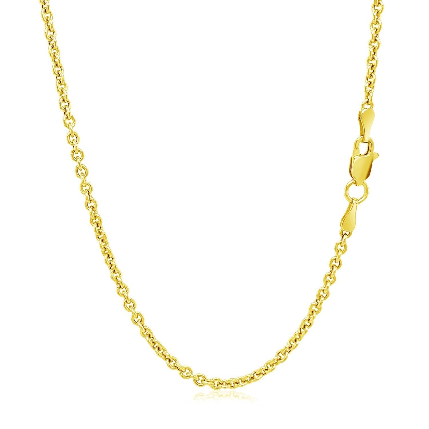 2.2mm 14K Yellow Gold Forsantina Lite Cable Link Chain