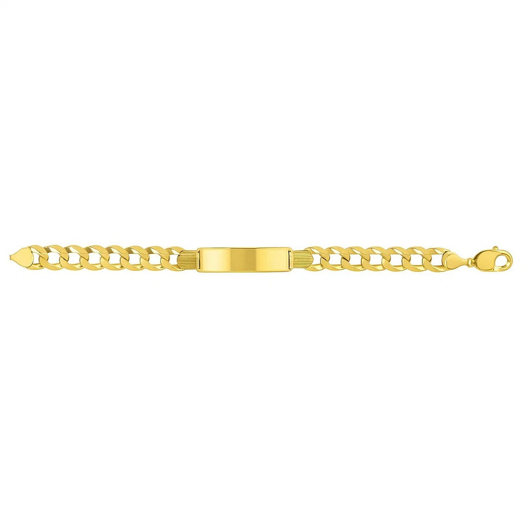 14k Yellow Gold Curb ID Bracelet (11.00 mm)