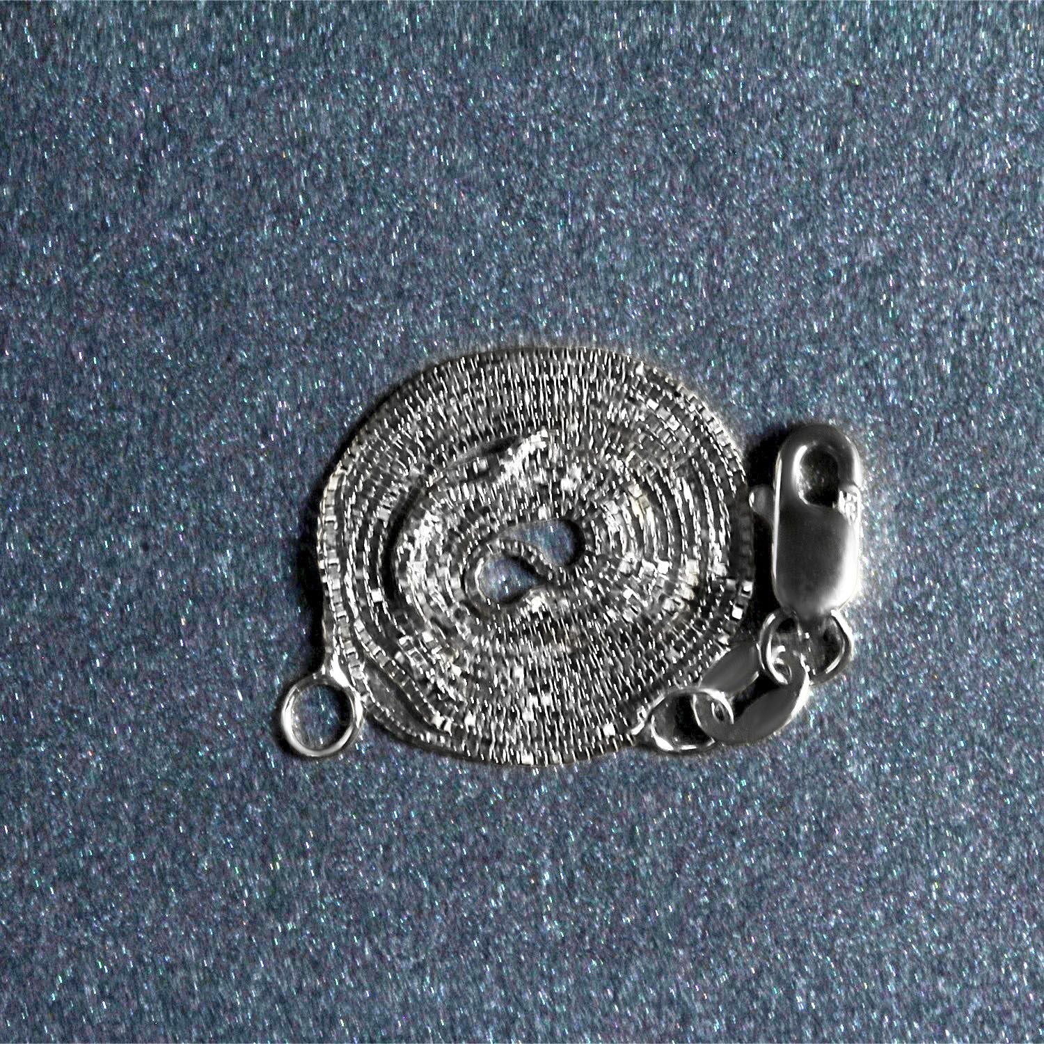 10k White Gold Classic Box Chain (0.45 mm)