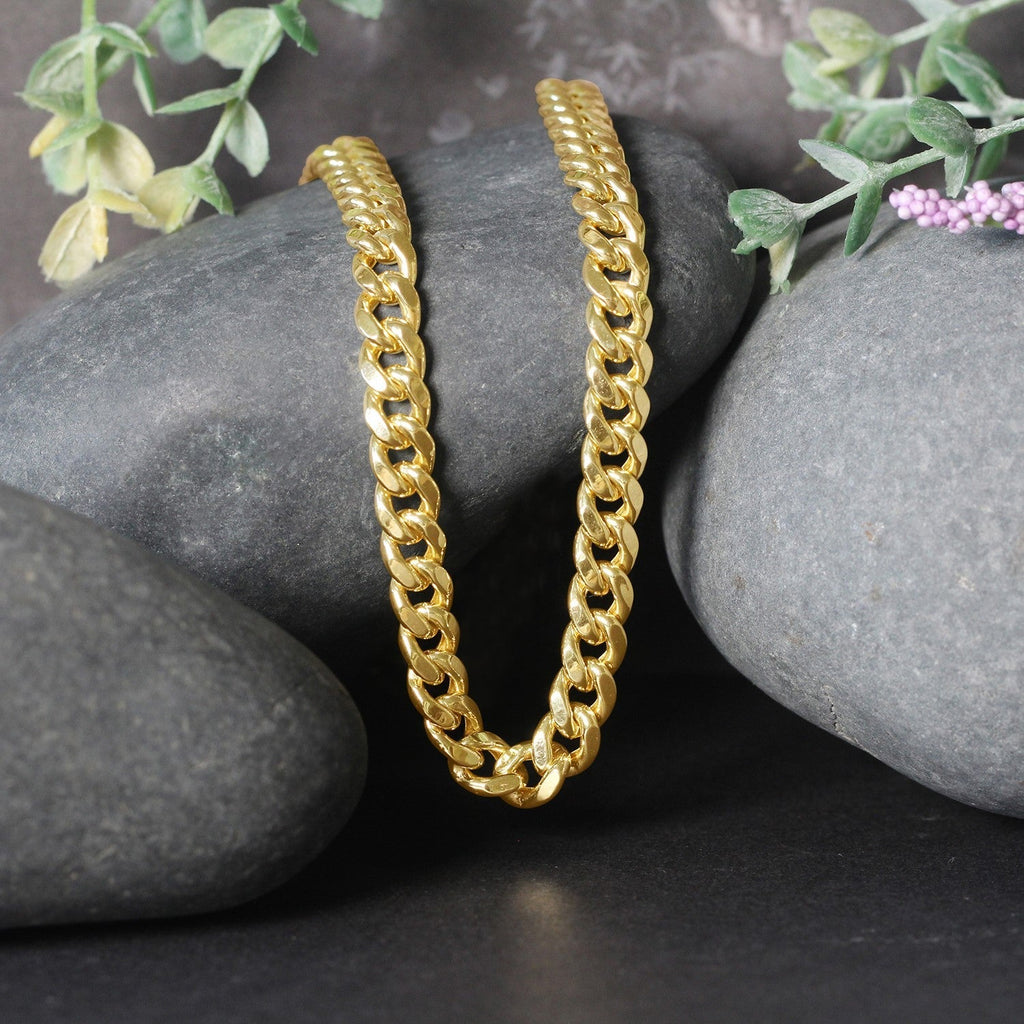 14k Yellow Gold Semi Solid Miami Cuban Chain (6.60 mm)