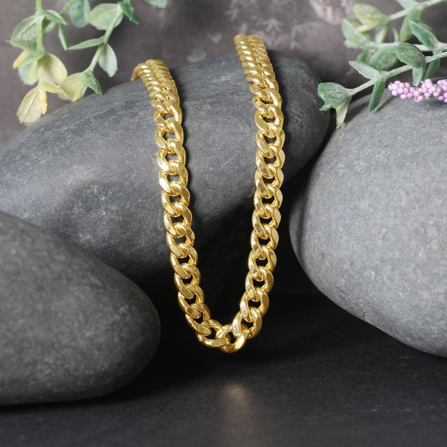 14k Yellow Gold Semi Solid Miami Cuban Chain (6.60 mm)