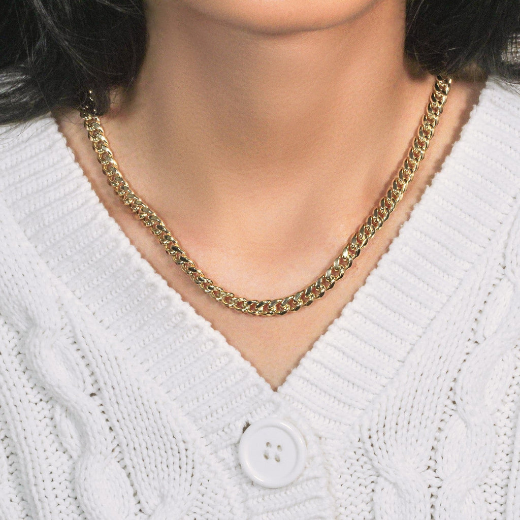 14k Yellow Gold Semi Solid Miami Cuban Chain (6.60 mm)