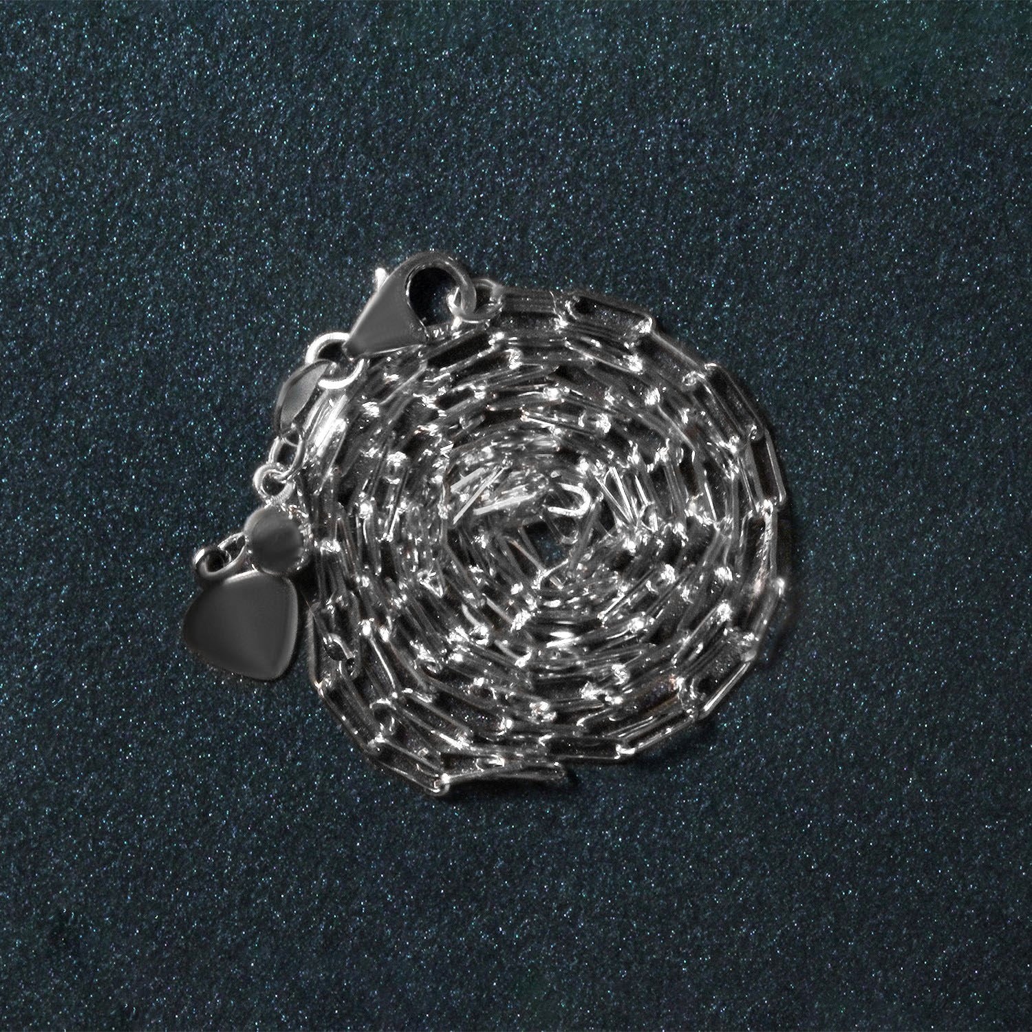 14k White Gold Adjustable Paperclip Chain (1.50 mm)