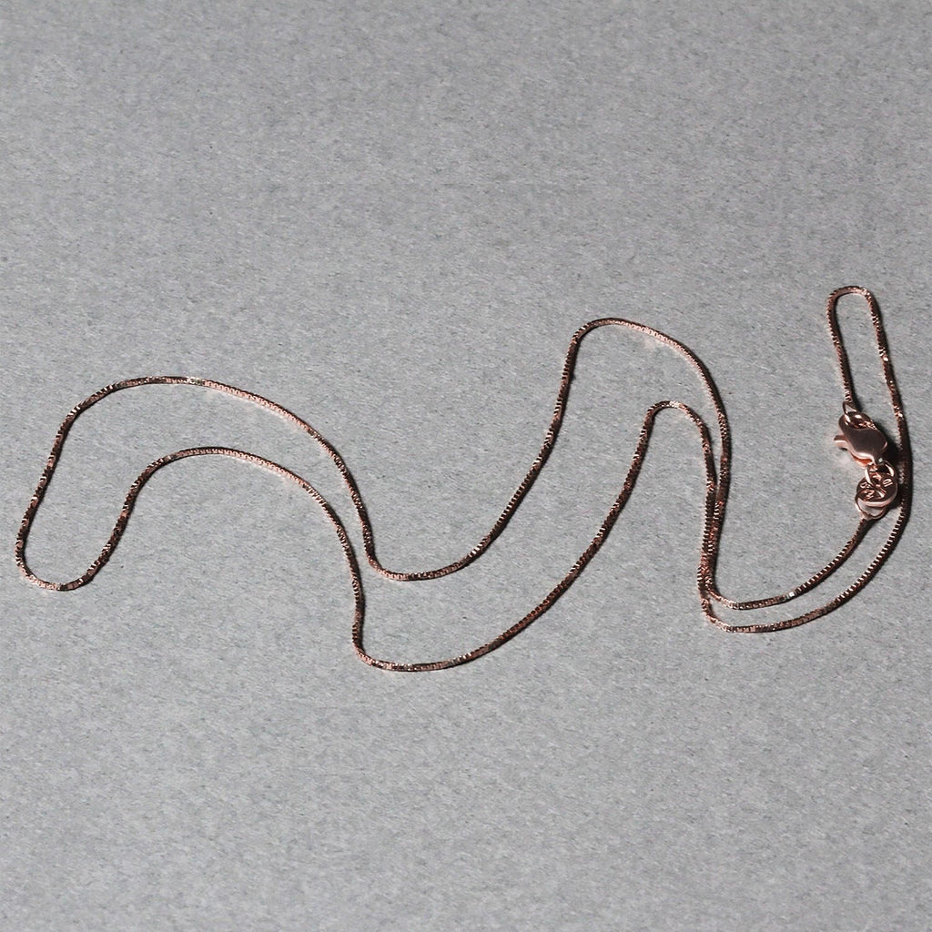 14k Rose Gold Classic Box Chain (0.60 mm)