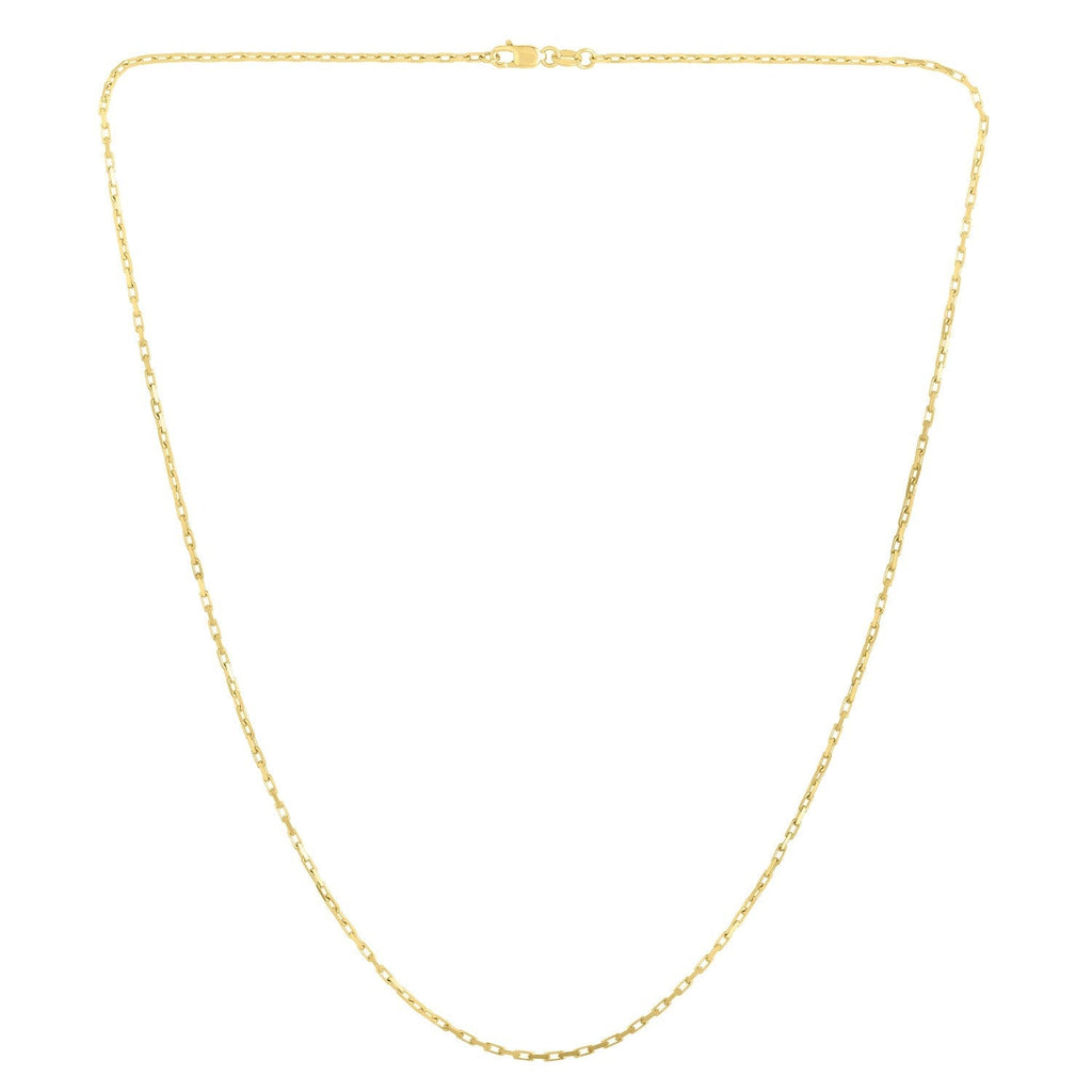 14k Yellow Gold French Cable Chain (1.3 mm)