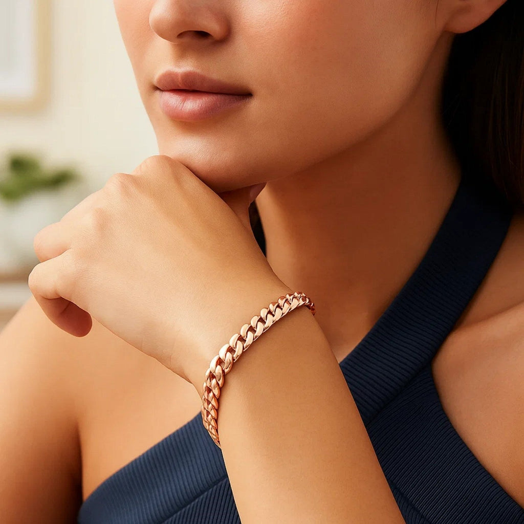 14K Rose Gold Cuban Link Bracelet (5.90 mm)