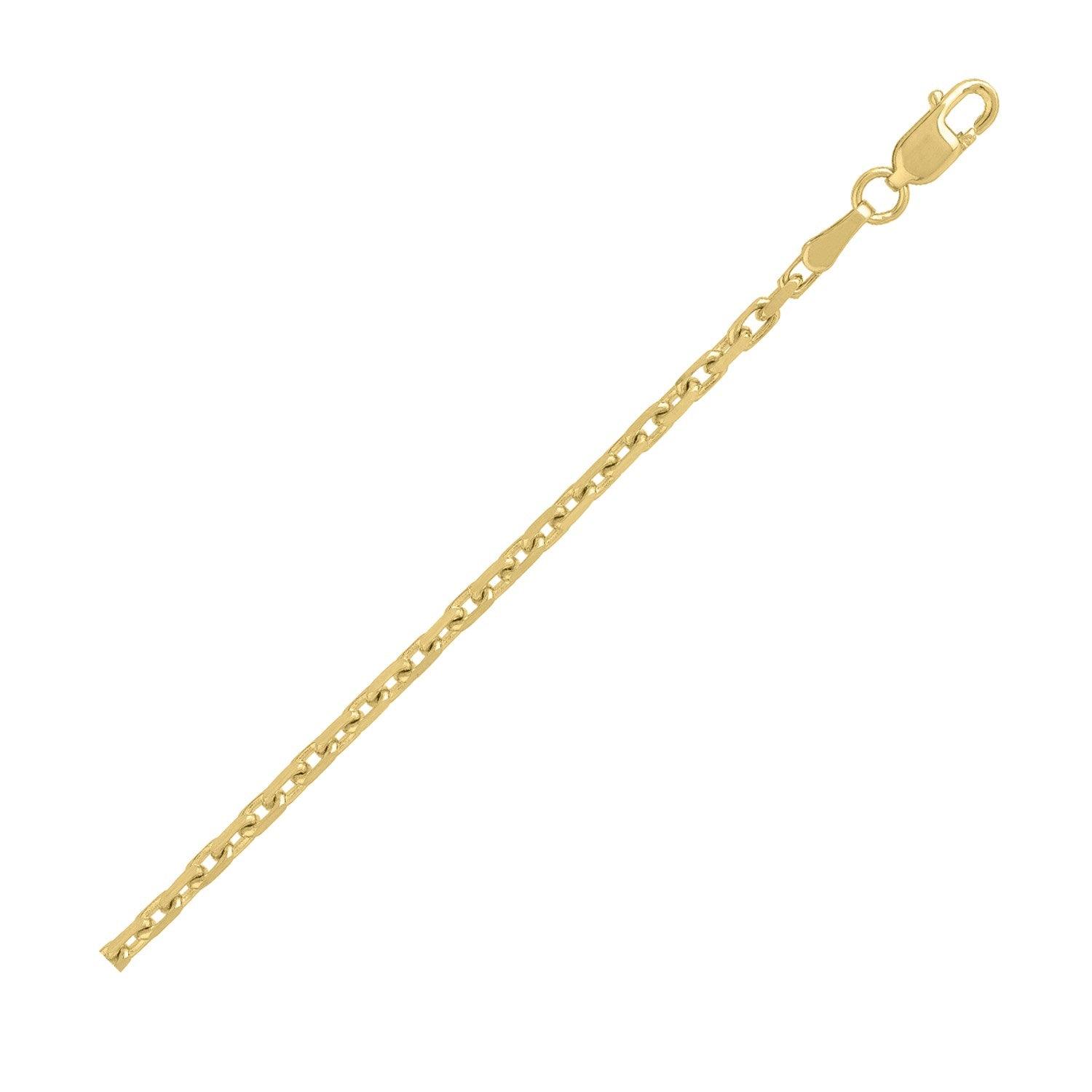 14k Yellow Gold French Cable Chain (1.9 mm)