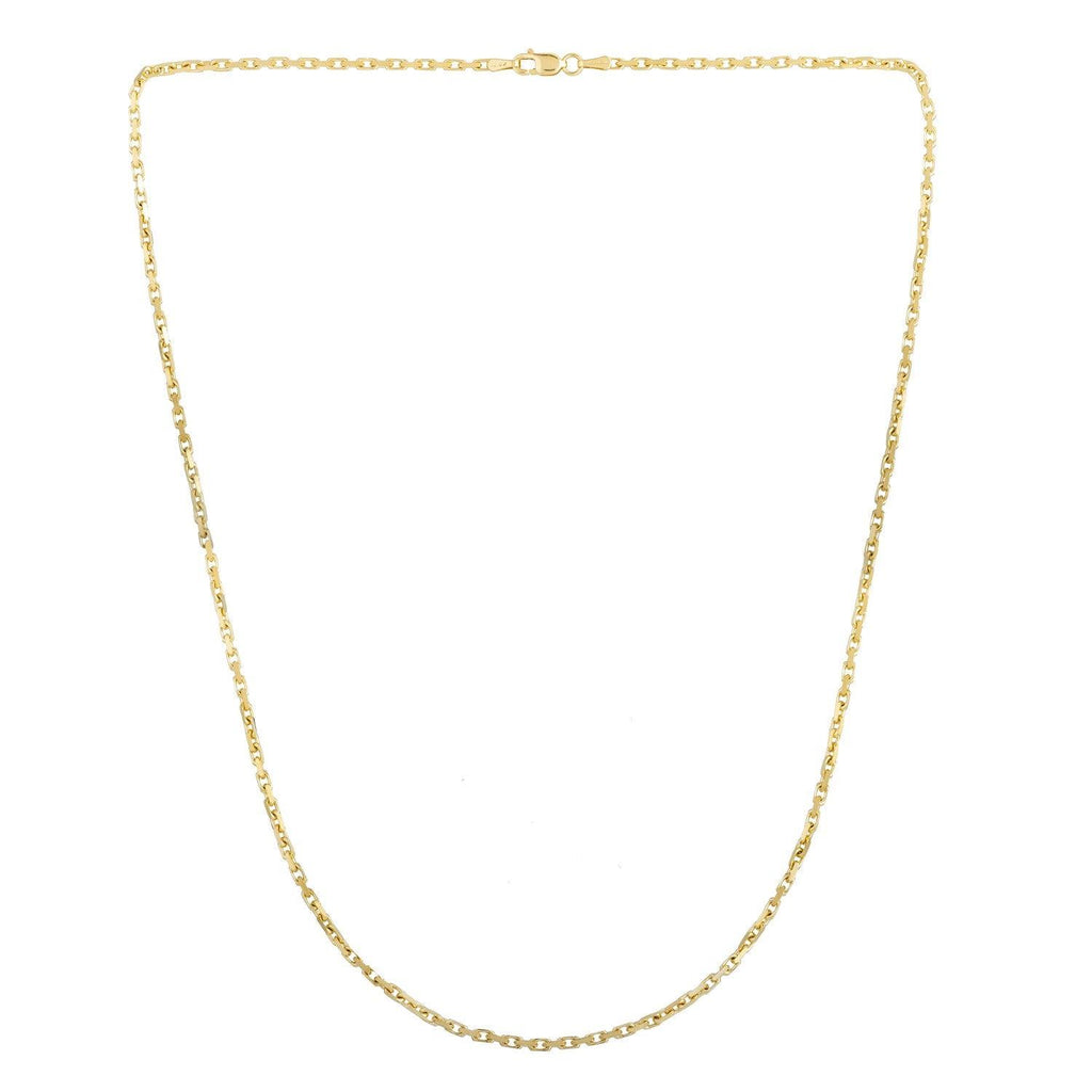 14k Yellow Gold French Cable Chain (1.9 mm)
