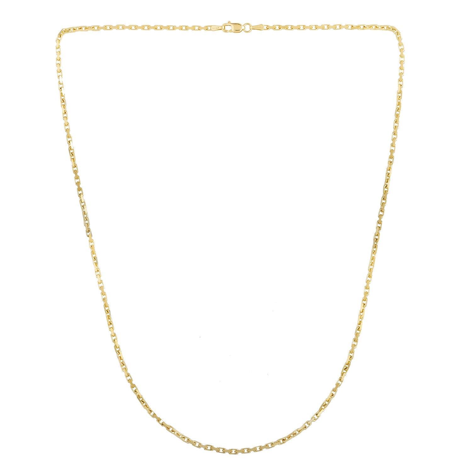 14k Yellow Gold French Cable Chain (1.9 mm)
