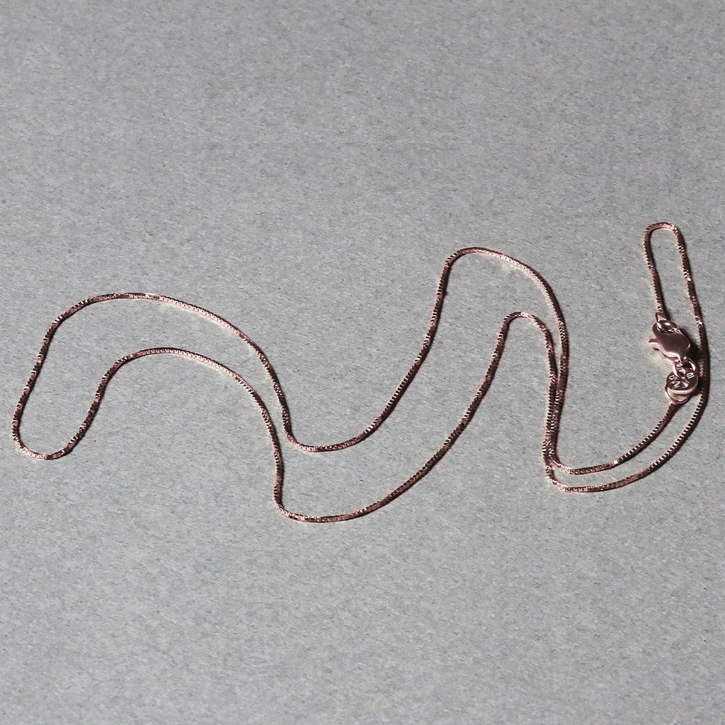 18k Rose Gold Classic Box Chain (0.60 mm)