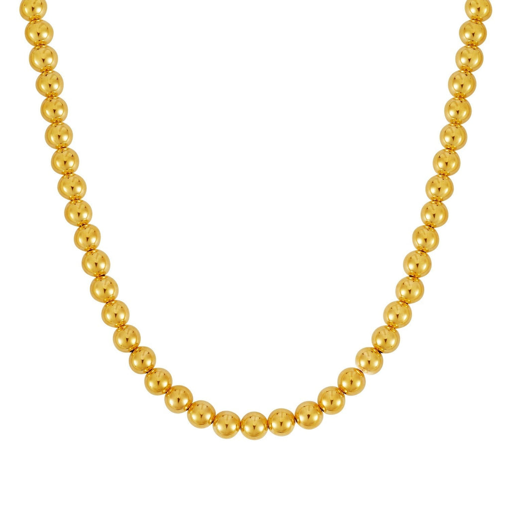14k Yellow Gold Bead Chain (8mm)