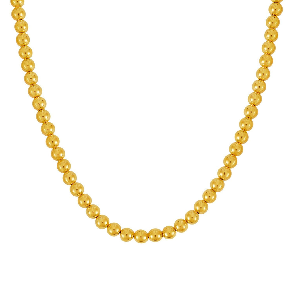 14k Yellow Gold Bead Chain (7mm)