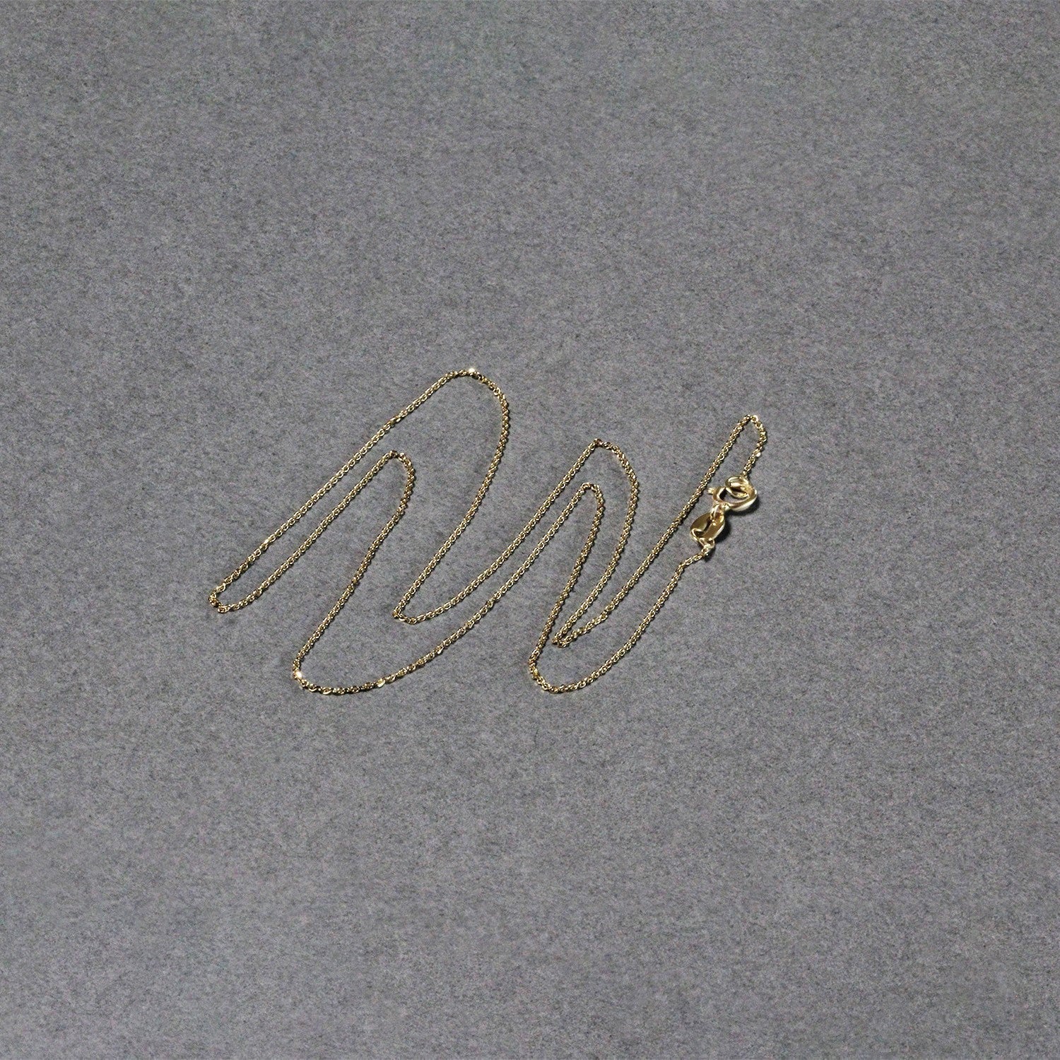 14k Yellow Gold Diamond Cut Cable Link Chain (0.68 mm)