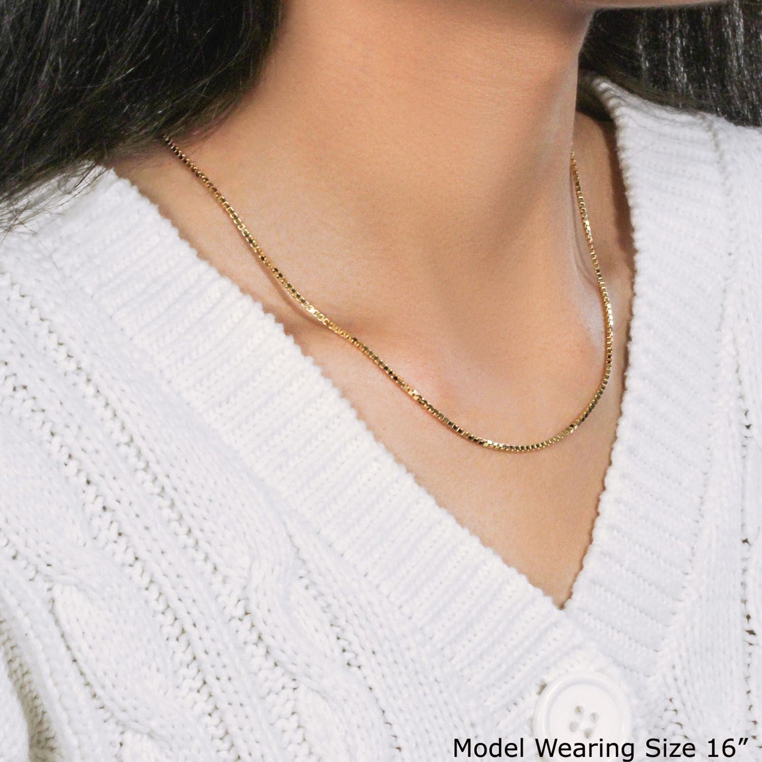 14K Yellow Gold Classic Box Chain (1.7 mm)