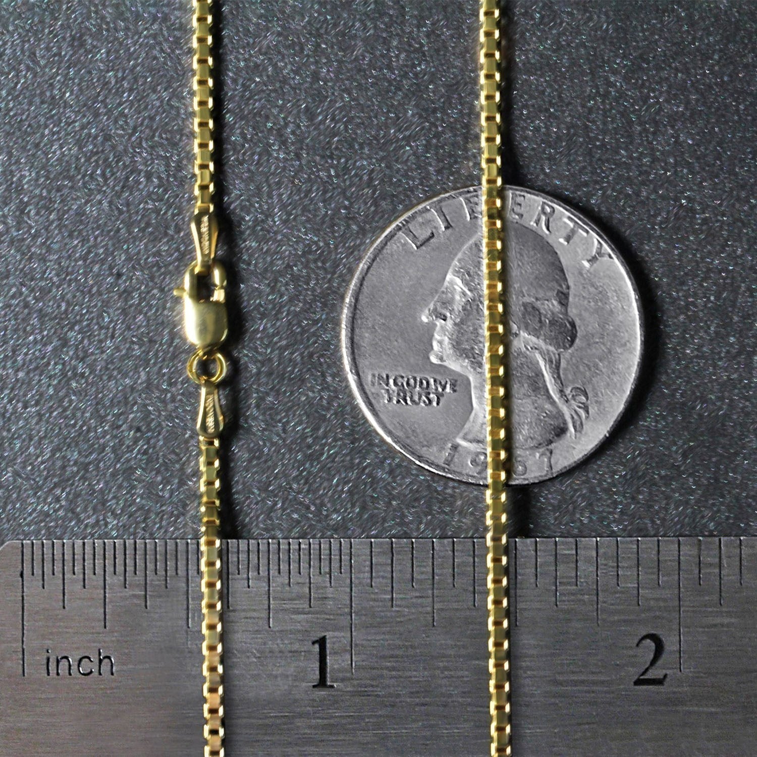 14K Yellow Gold Classic Box Chain (1.7 mm)