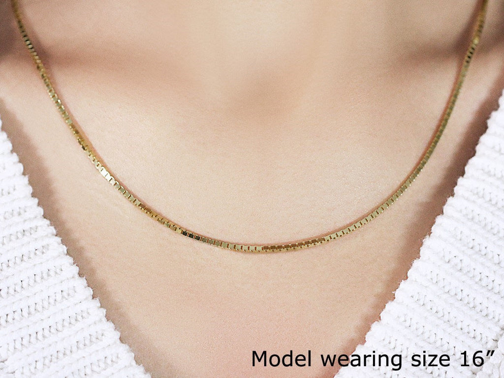 14K Yellow Gold Classic Box Chain (1.7 mm)