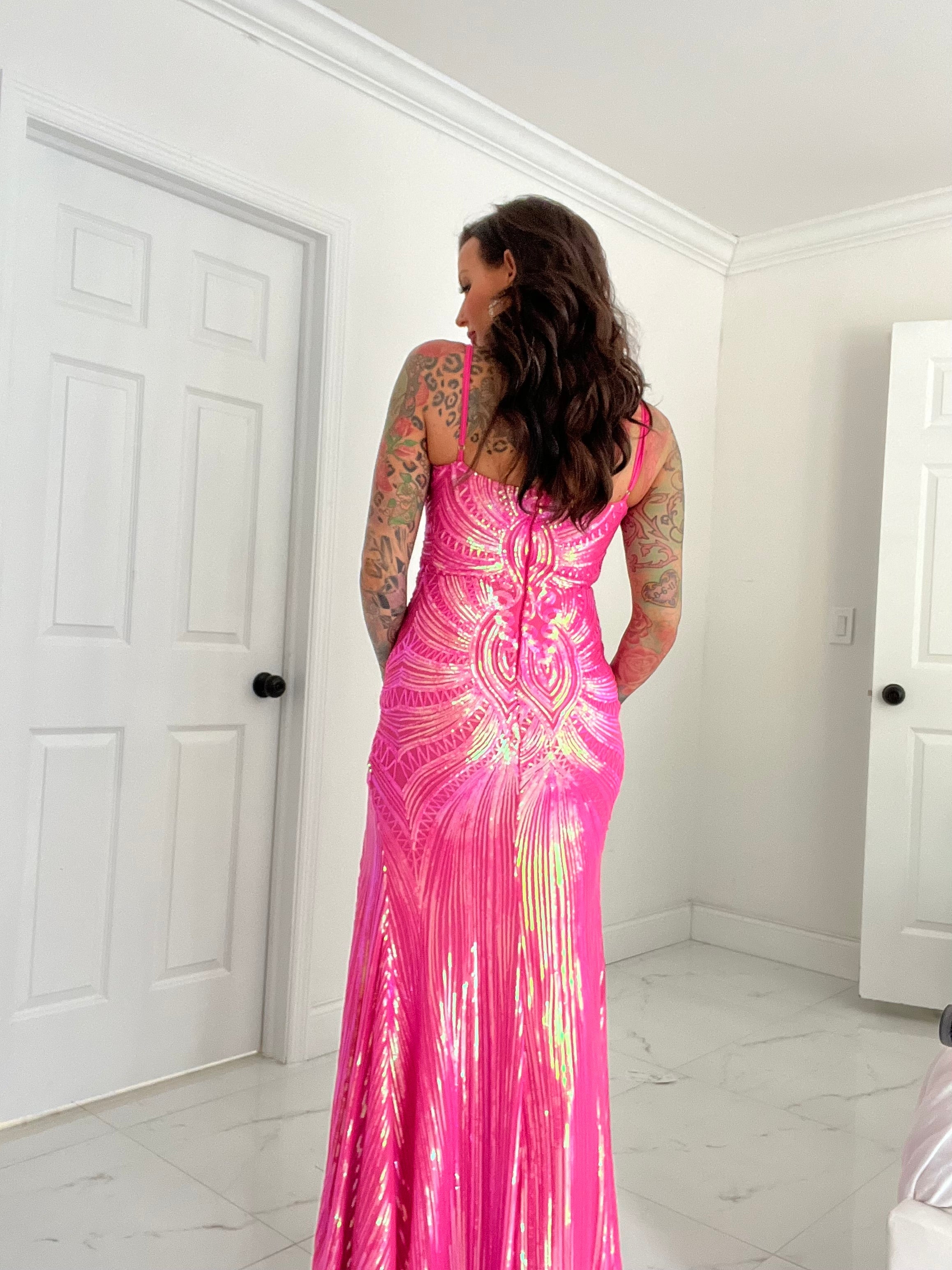 Barbie hot pink gala gown