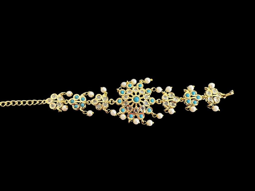 Amal hyderabadi bracelet in turquoise   ( SHIPS IN 4 WEEKS )