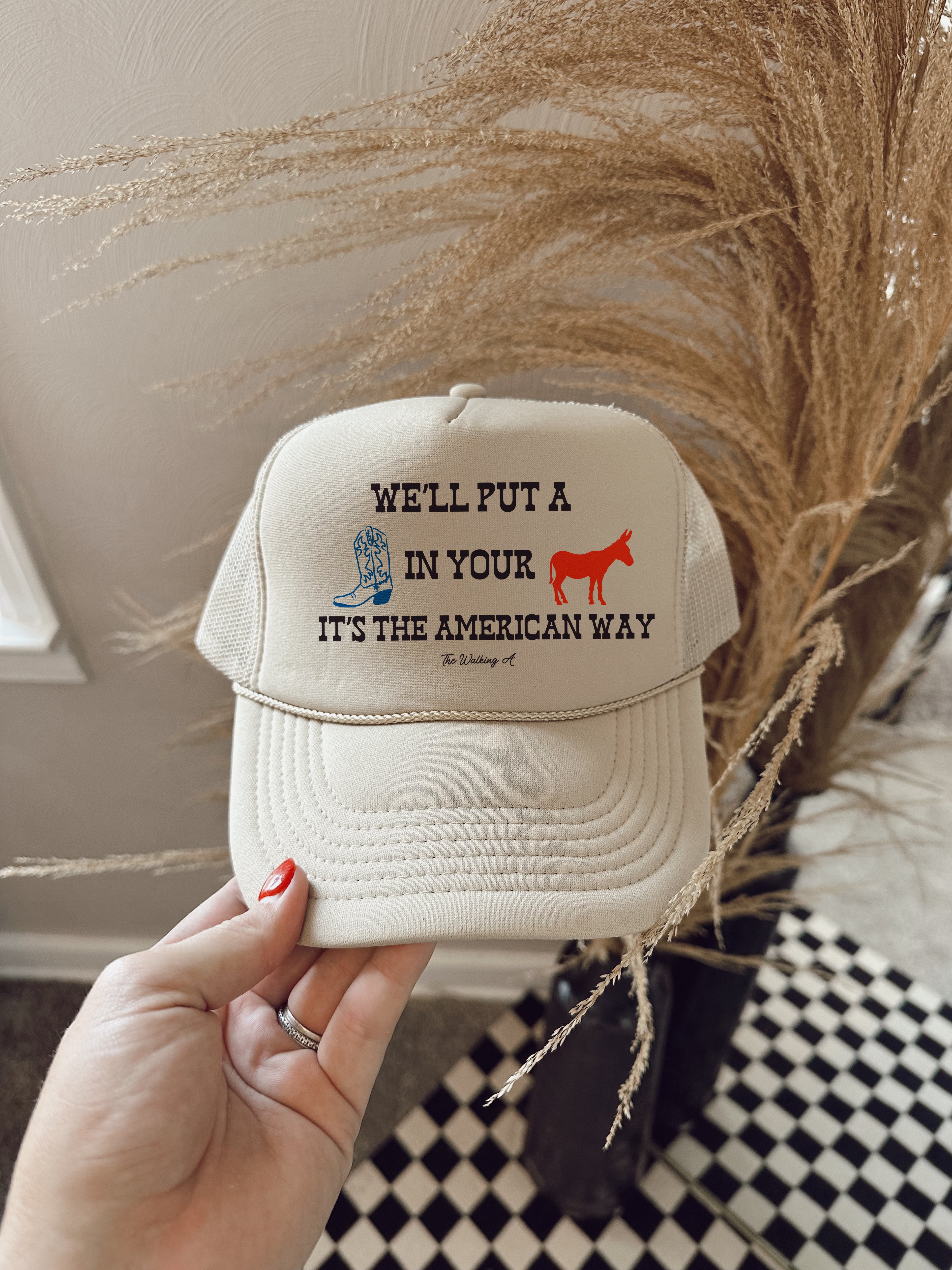 AMERICAN WAY CAP: TAN