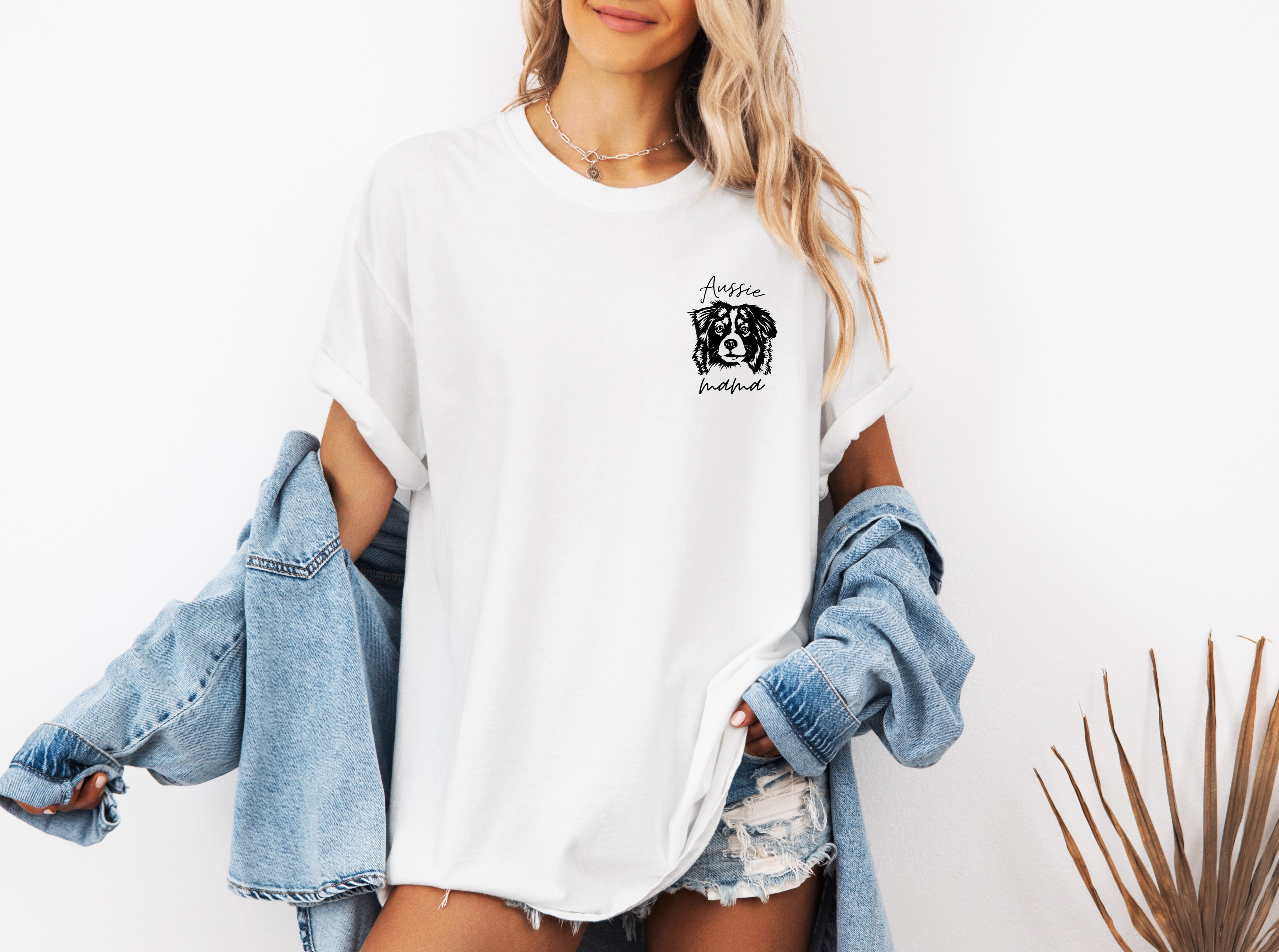 Aussie Australian Shepherd Dog Mom Comfort Colors T Shirt