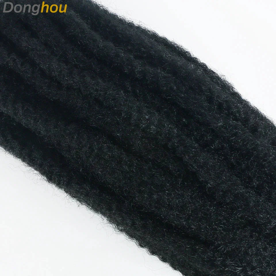 18" Marley Hair for Braids | Afro Kinky Ombre Braiding Hair | Kanekalon Extensions | 30 Strands/Pack