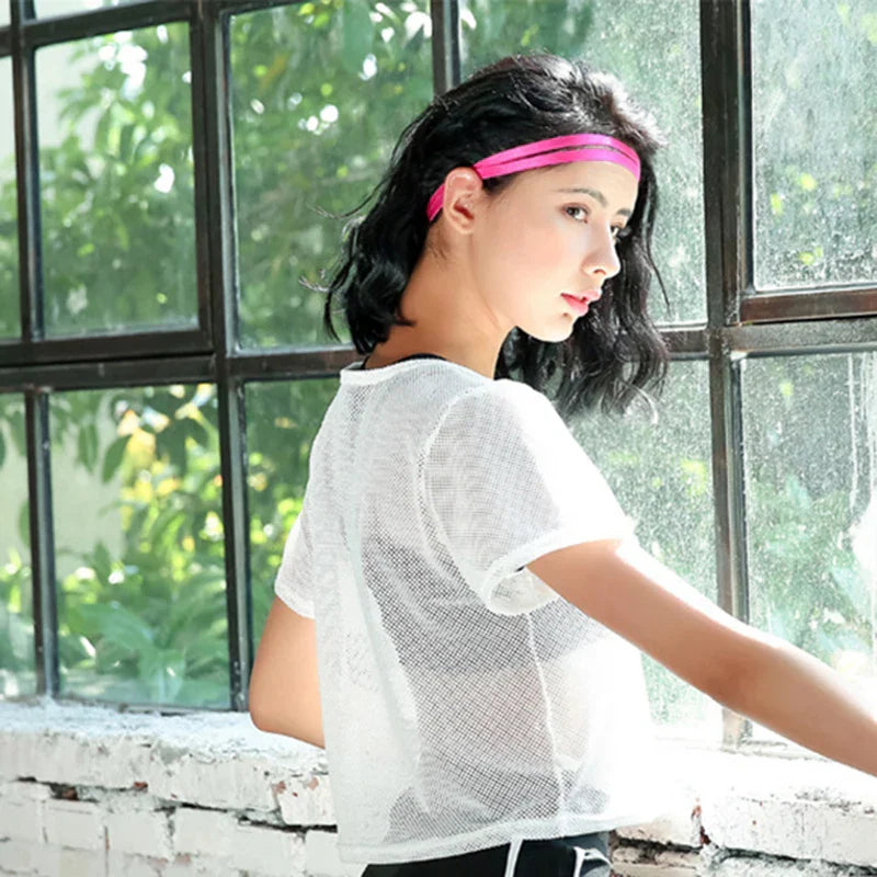 ActiveFlow Women's Quick-Dry Mesh Yoga Tee