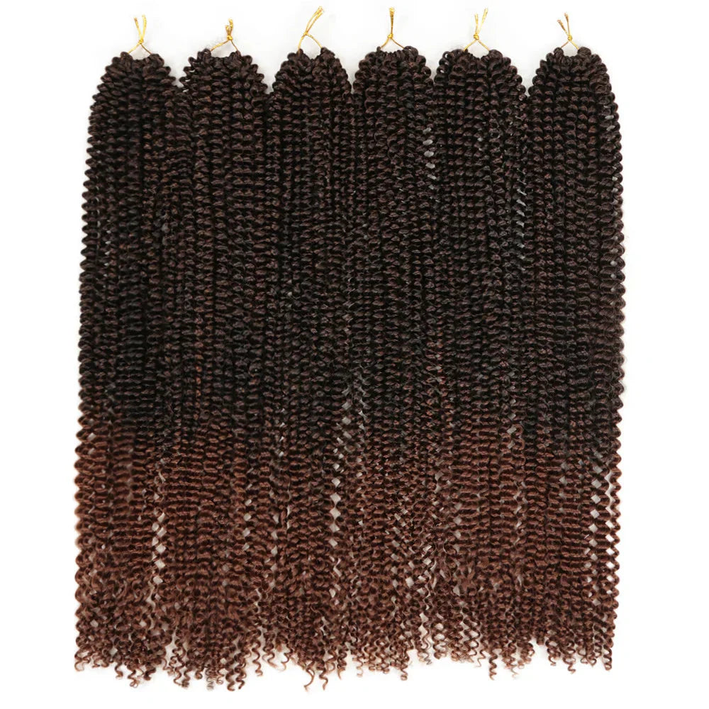 30" Passion Twist Crochet Hair - Ombre - Pre-Looped - 16 Strands/Pack - Synthetic
