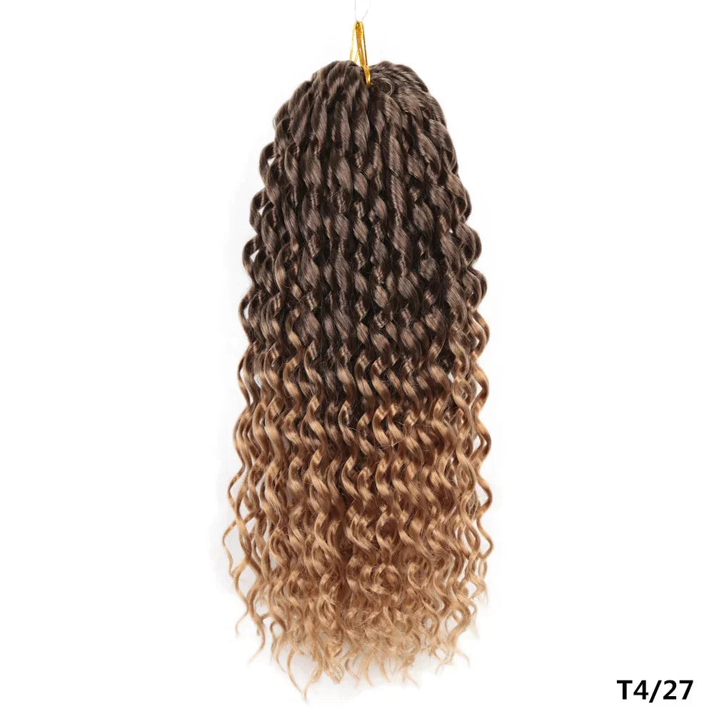 16" Loose Deep Wave Twist Crochet Hair | Ombre Braiding Extensions