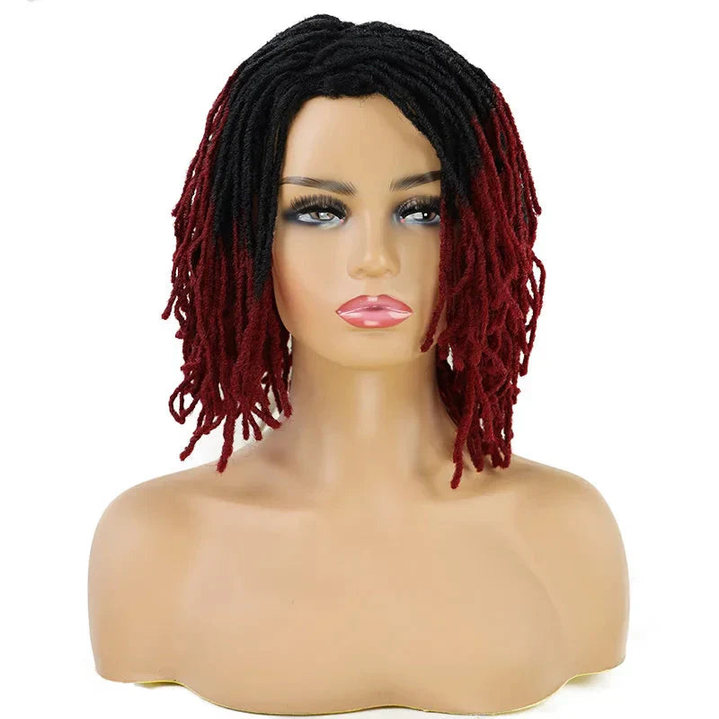 10" Ombre Dreadlock Wig | Sister Locs | Faux Locs Crochet Braids | Synthetic Twist Hair