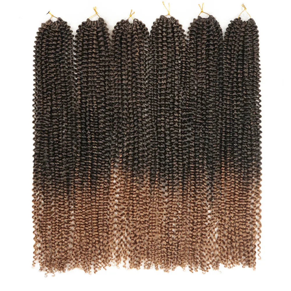 30" Passion Twist Crochet Hair - Ombre - Pre-Looped - 16 Strands/Pack - Synthetic