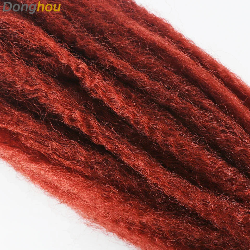 18" Marley Hair for Braids | Afro Kinky Ombre Braiding Hair | Kanekalon Extensions | 30 Strands/Pack